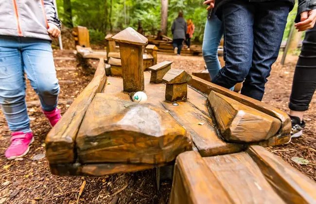 Holzkugelbahn Murmelbahn Scharmützelbob Bad Saarow